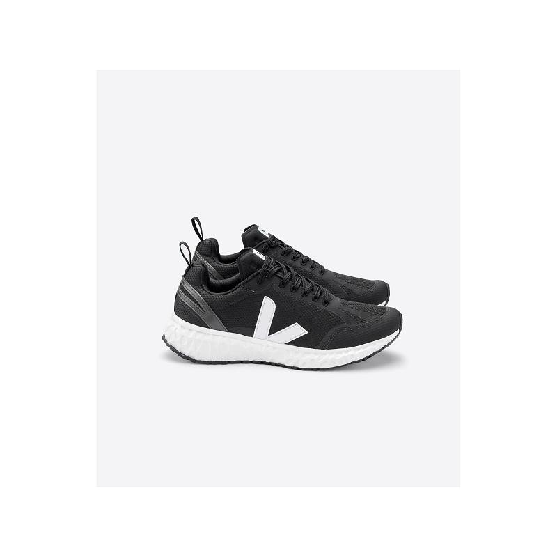 Tenis Veja Mujer Outlet - Condor Zapatillas Negras Blancas ES1057301